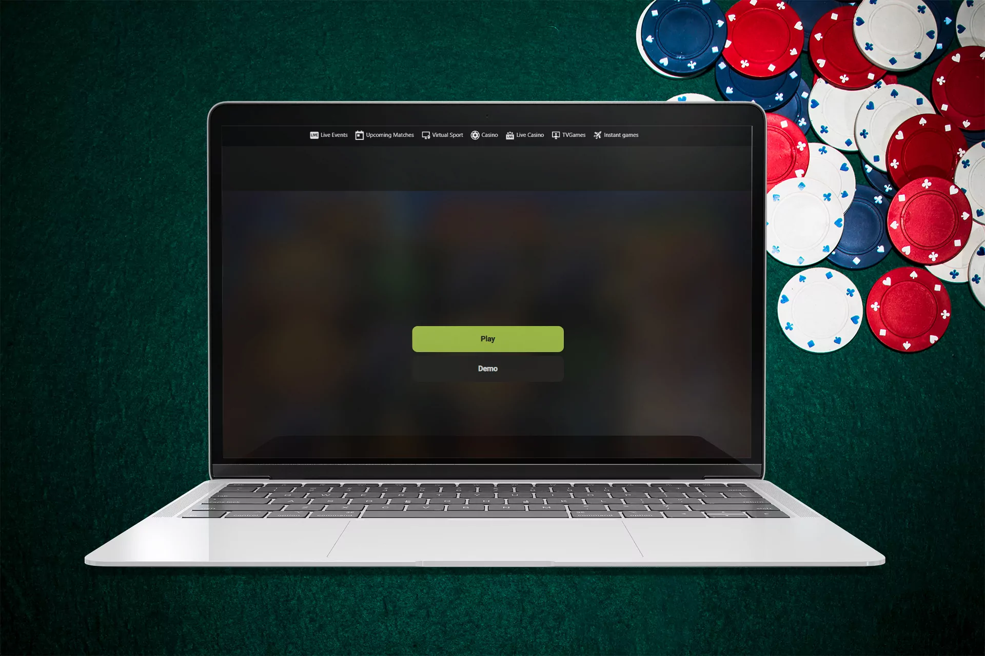 Start playing poker and win money in the online casino.