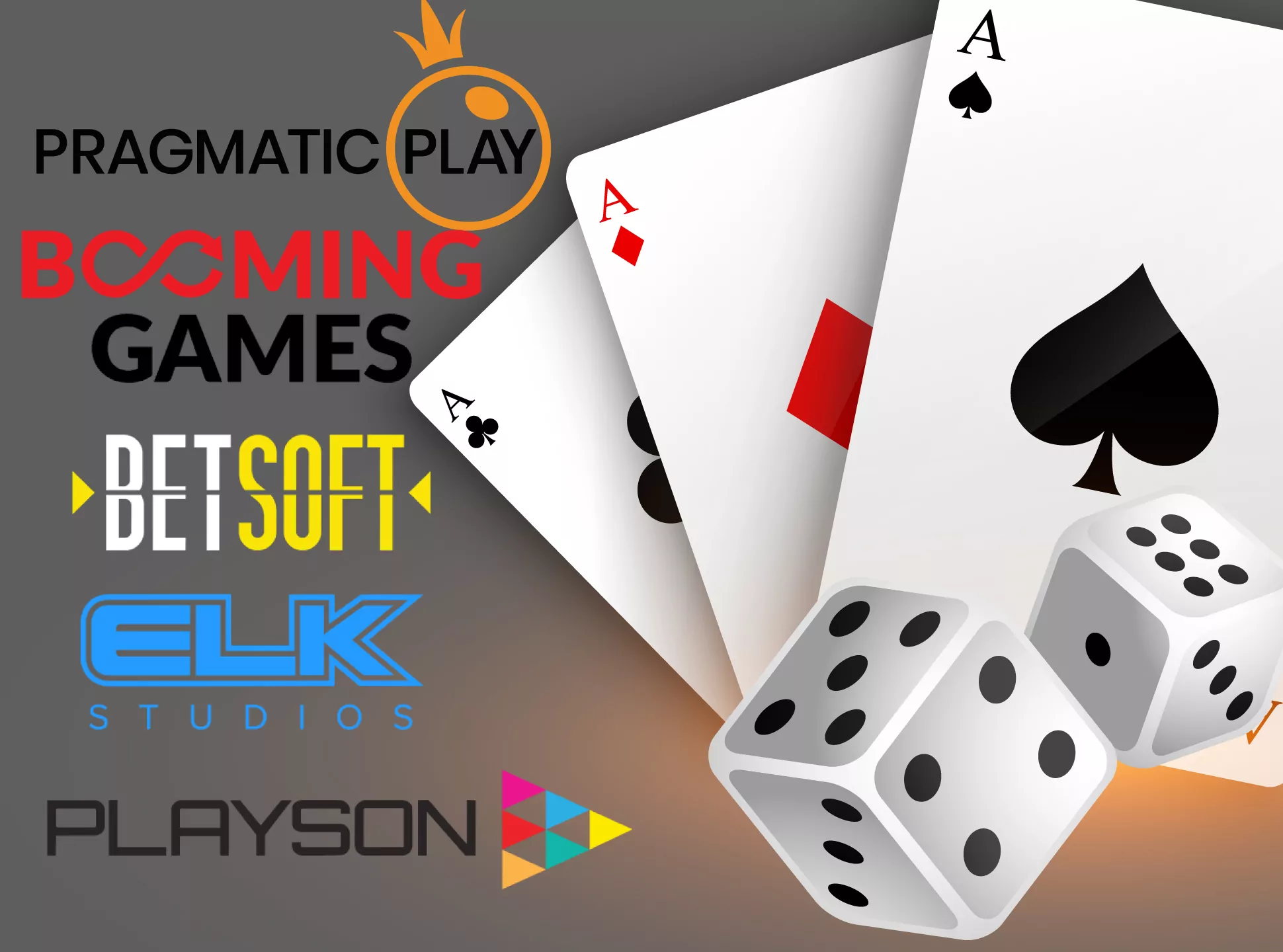 You will find varios casino games from these providers in the casino apps.