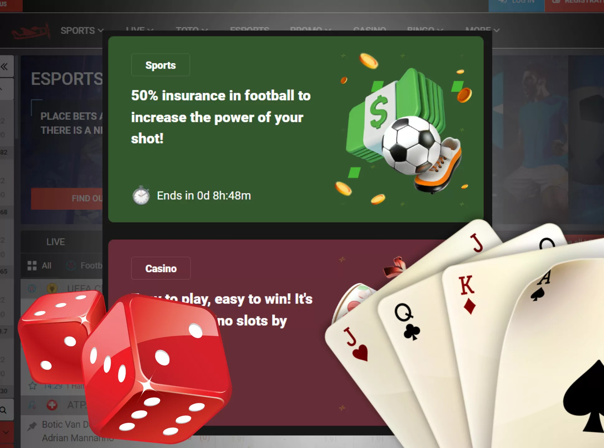 Register at an online casino, top up the account, choose a bonus and activate it.