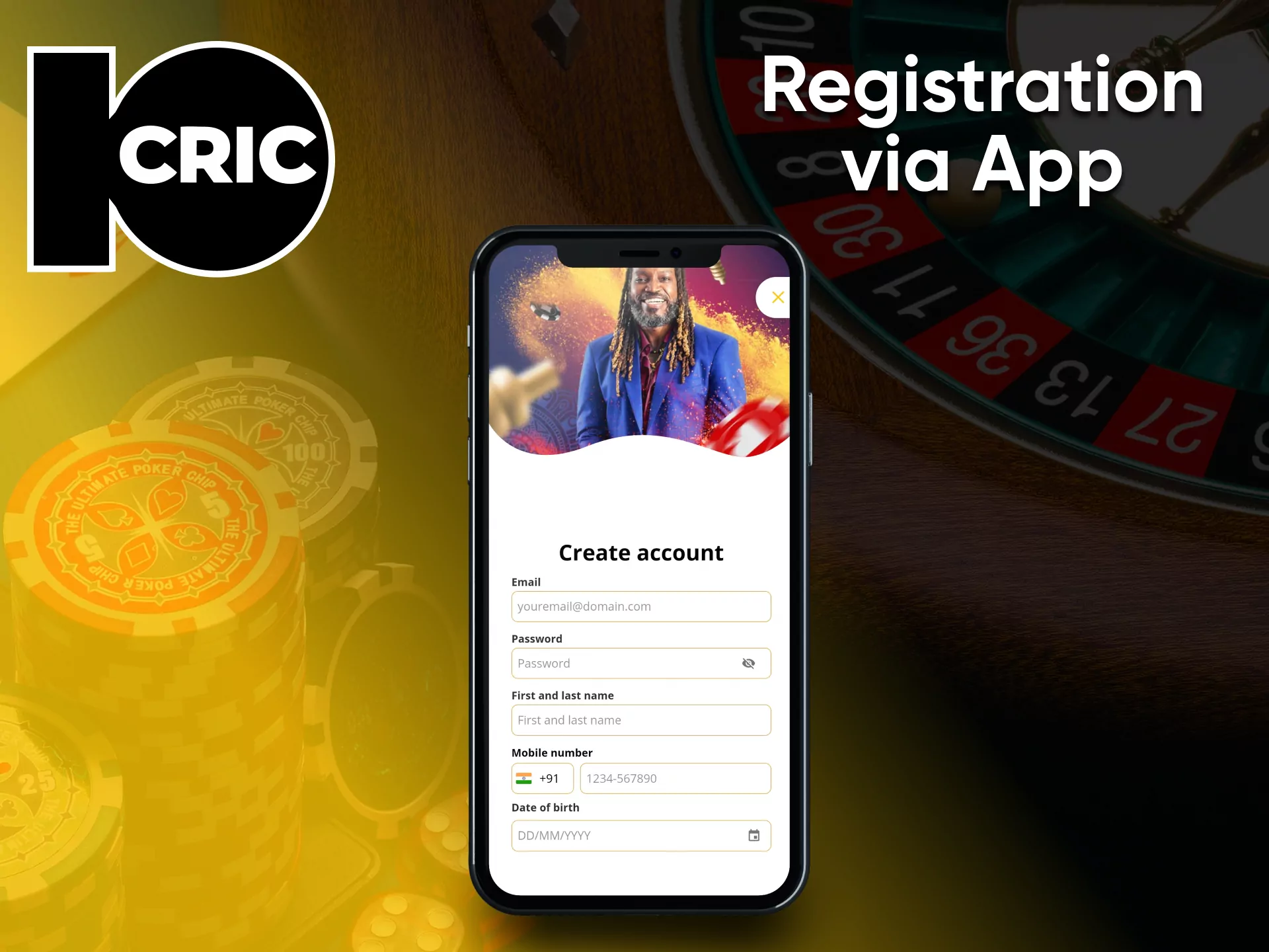 Sign up for 10cric casino games.