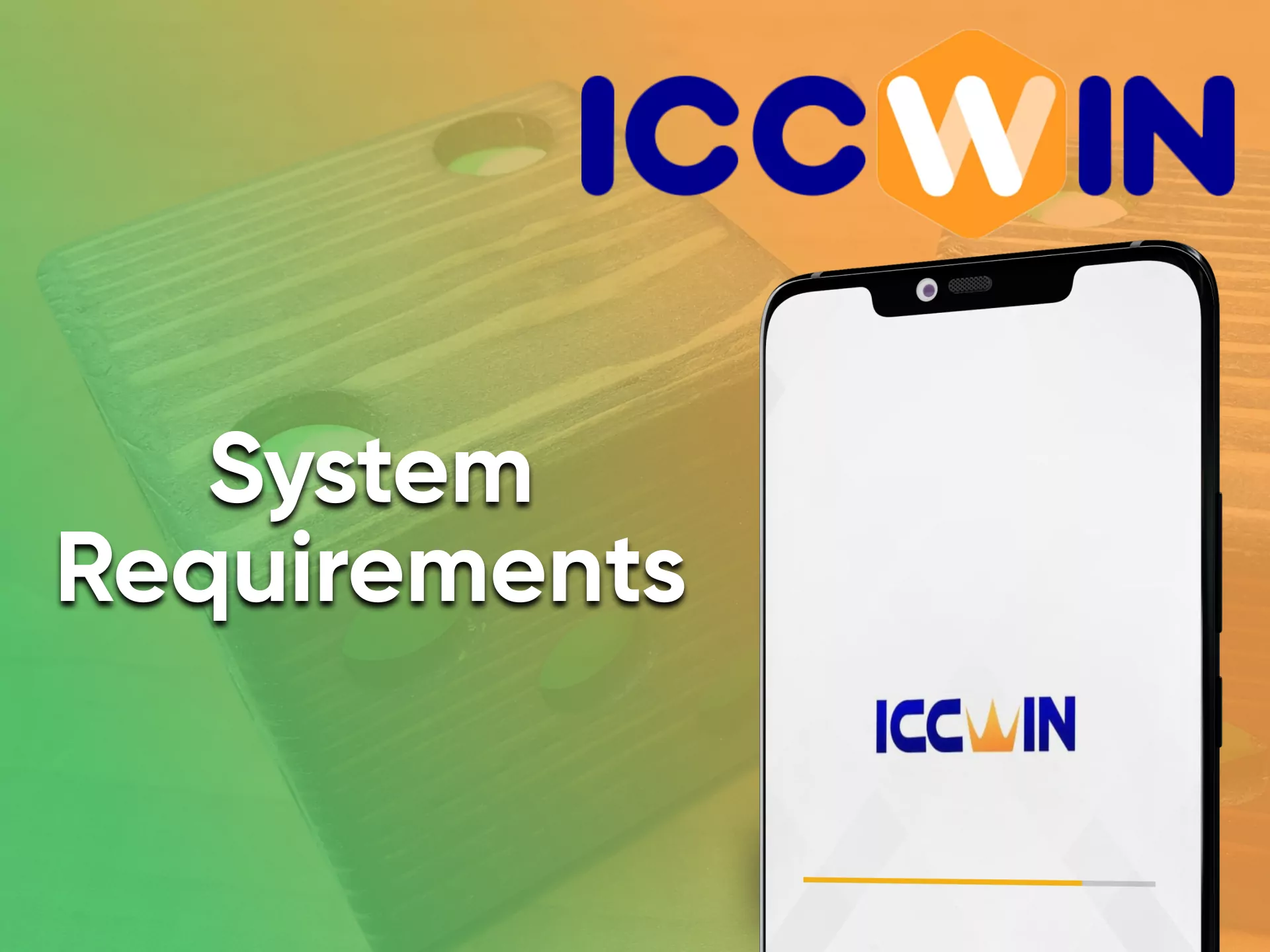 Check the specifications of your device to play games in the application from ICCWin.