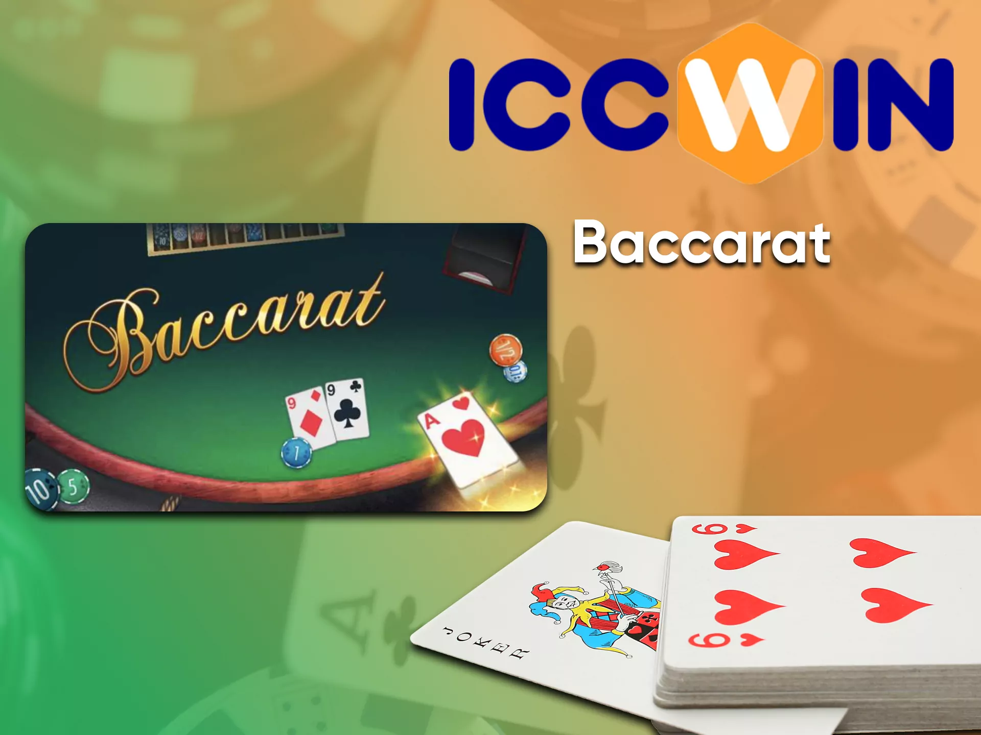Play Baccarat in the casino section of ICCWin.