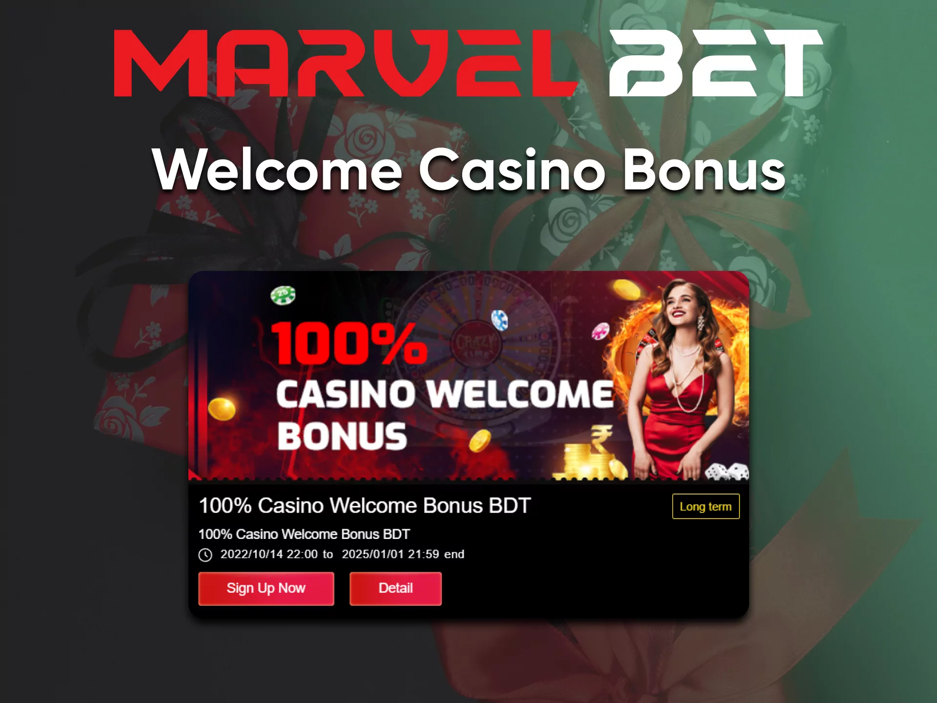 Deposit funds and get a bonus from Marvelbet.