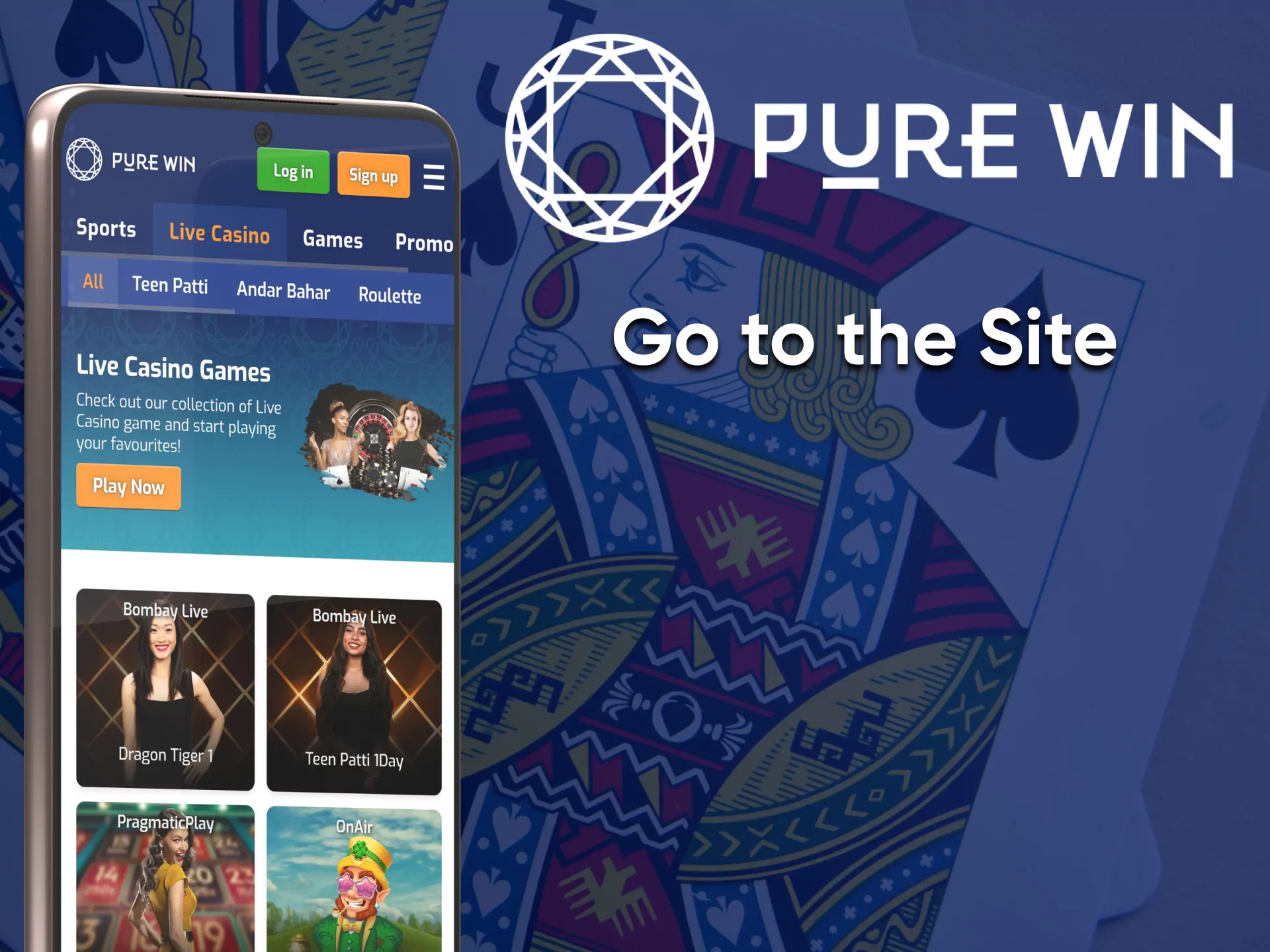 Go to the Pure Win site for casino games.