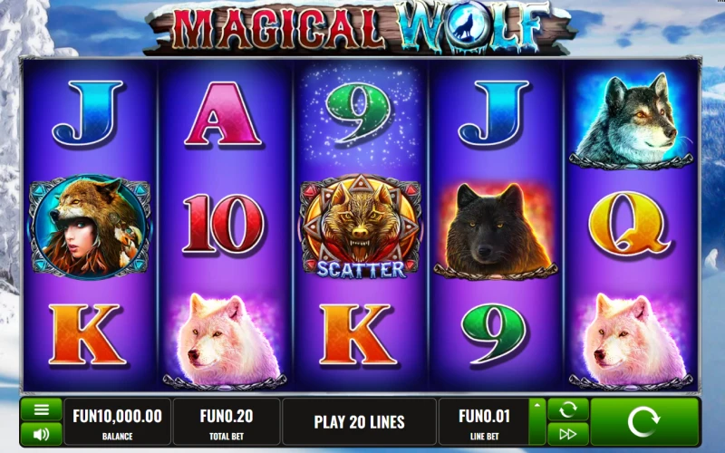 At 4rabet play Magical Wolf slot.
