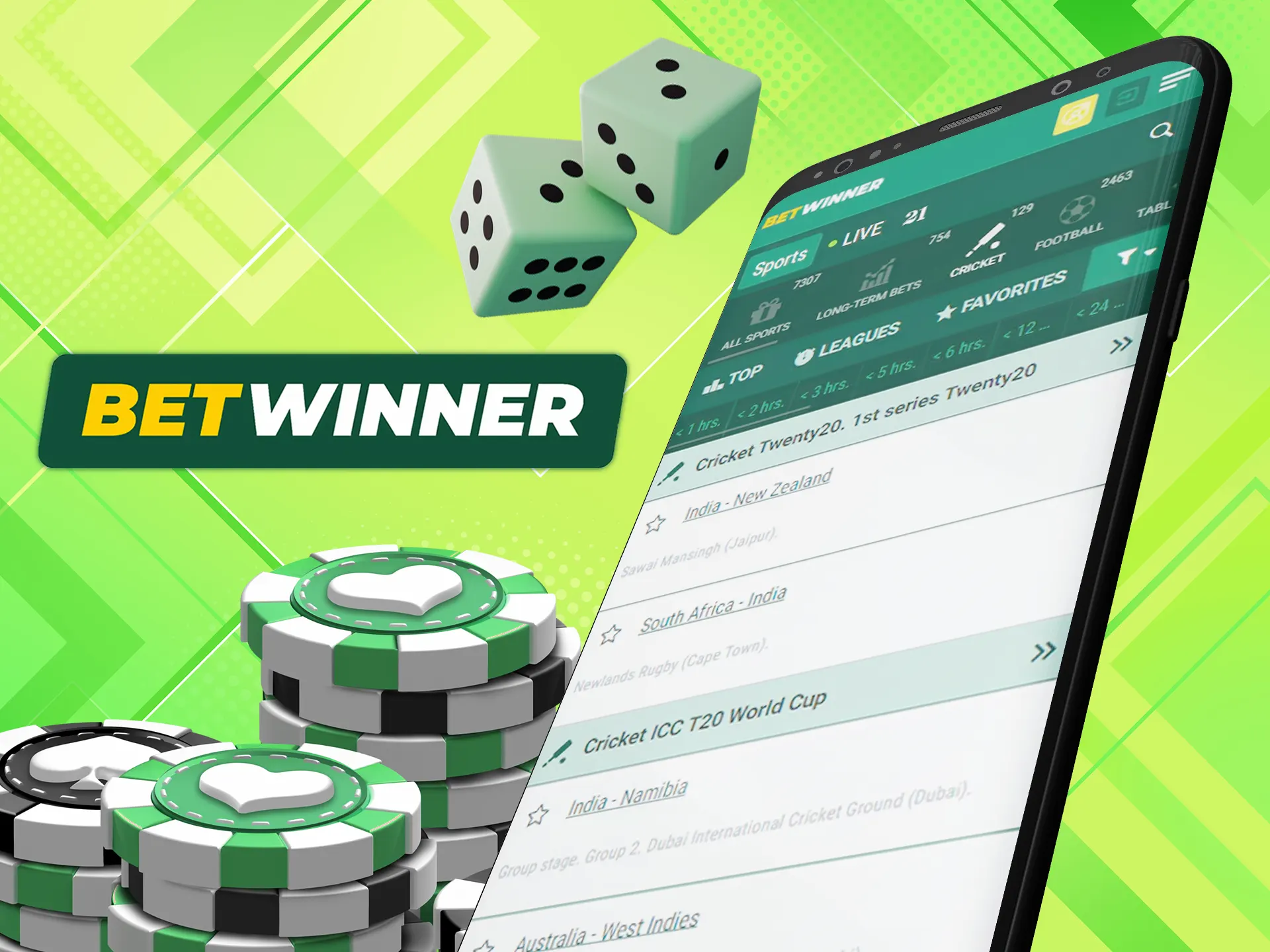 Play casino games in the Betwinner app.