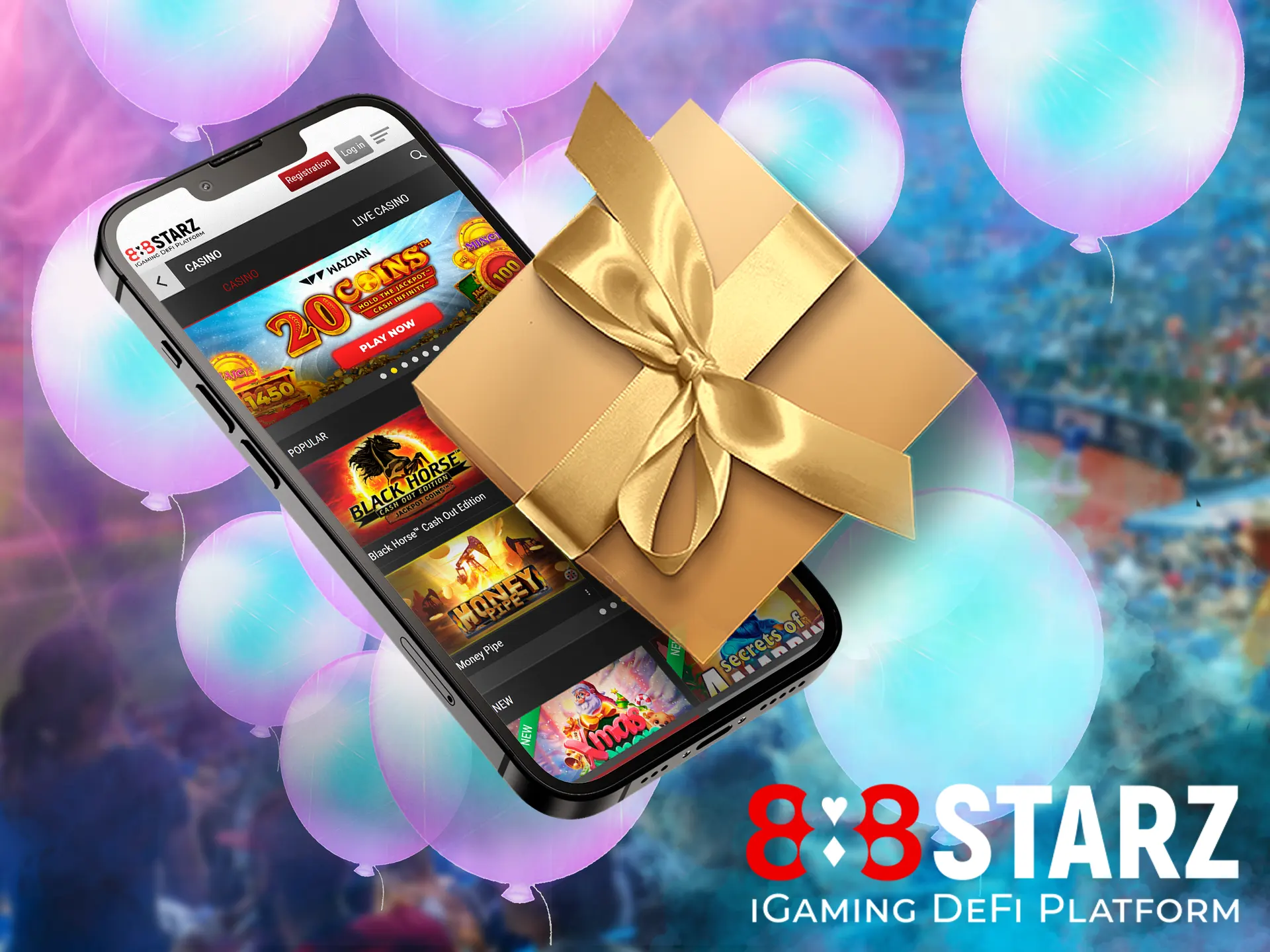 New users will receive a nice compliment from 888starz for creating an account, it can be used in both casino and sports betting.