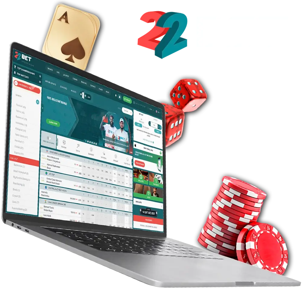Try one of the most famous casinos, 22Bet.